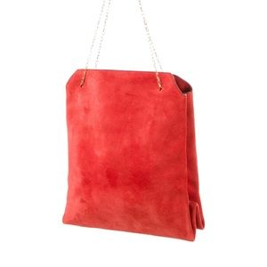 The Row suede Lunch bag